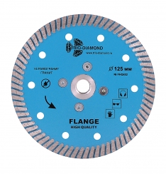 Диск алмазный TURBO с фланцем hot press 125x14/10мм