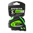 Рулетка Effecta Fort  5м/25 мм, магнит, автостоп, лента -2стор шкала- нейлон