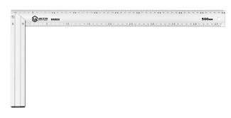 Угольник алюминиевый строительный двухсторонний 500мм
