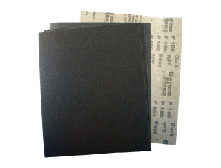 Лист шлиф.бумага с латексом 230/280 Black карбид кремния черный P220