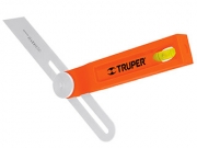 Угольник измерительный складной, встроенный уровень, ручка из пластика, полотно из нержавеющей  20см