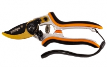 Секатор садовый плосткостной. Лезвие из стали SK-5.  Антикоррозийное покрытие. Металлический корпус