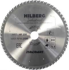 Диск пильный Hilberg Indastrial Метал 250x60Т*30мм