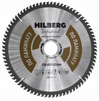 Диск пильный Hilberg Industrial Ламинат 216x80Т*30мм 