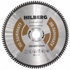 Диск пильный Hilberg Industrial Ламинат 255x100Т*30мм