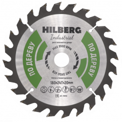 Диск пильный Hilberg Indastrial Дерево 160x24Т*20мм