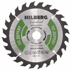 Диск пильный Hilberg Indastrial Дерево 165x24Т*20мм