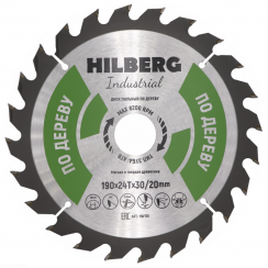 Диск пильный Hilberg Indastrial Дерево 190x24Т*30/20мм