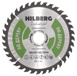 Диск пильный Hilberg Indastrial Дерево 190x36Т*30/20мм