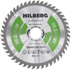 Диск пильный Hilberg Indastrial Дерево 190x48Т*30/20мм
