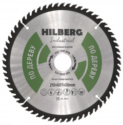 Диск пильный Hilberg Indastrial Дерево 210x60Т*30мм