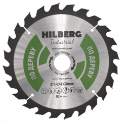 Диск пильный Hilberg Indastrial Дерево 216x24Т*30мм