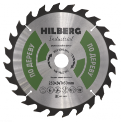 Диск пильный Hilberg Indastrial Дерево 250x24Т*30мм