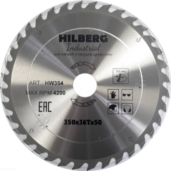 Диск пильный Hilberg Industrial Дерево 350x36Т*50мм