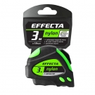 Рулетка Effecta Fort  3м/16 мм, магнит, автостоп, лента -2стор шкала- нейлон